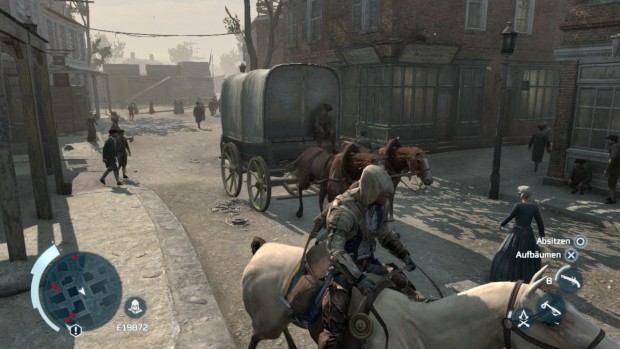 Connor reitet wahlweise auch durch Boston.